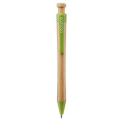 Długopis ECONOVO, obudowa 100% z biodegradowalnego bambusa, 1,0 mm, 2 szt., naturalny