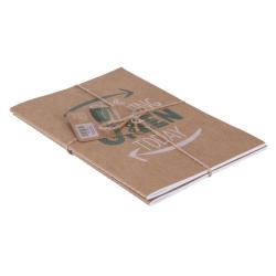 Zeszyt ECONOVO, z recyklingu, A5, 32 kart., 70gsm, 2 szt., naturalny