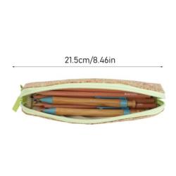 Piórnik kosmetyczka ECONOVO, korkowy, 20x5x6 cm, naturalny