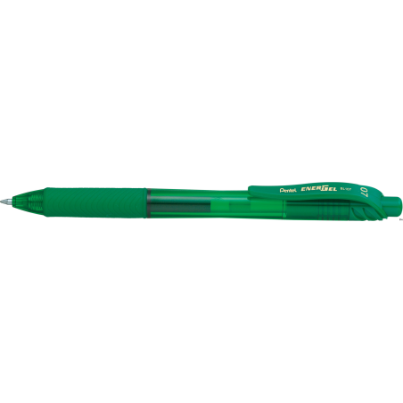 Pióro kulkowe Pentel EnerGel 0,7mm zielone BL107-D, ekologiczne z gumowym uchwytem