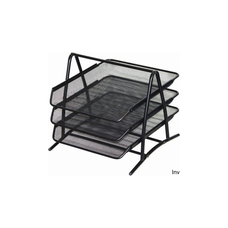 Półka na dokumenty Dotts A4 siatka czarna 350x297x275 mm