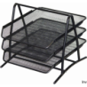 Półka na dokumenty Dotts A4 siatka czarna 350x297x275 mm