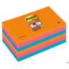 Bloczek samoprzylepny Post-It Super Sticky 127x76 mm, 6x90 sztuk, kolorowe karteczki 3M