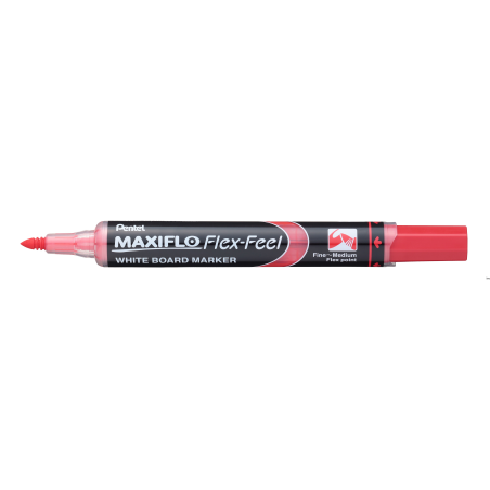Marker PENTEL MAXIFLO FLEX FEEL czerwony 4,6 mm do tablic suchościeralnych