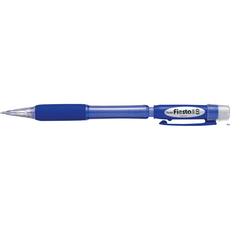 Ołówek automatyczny 0,5 mm niebieski Pentel AX125-C z gumką i 2 grafitami HB