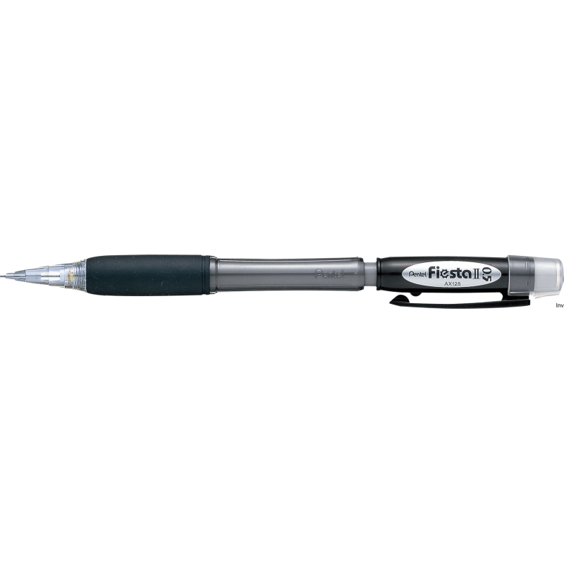 Ołówek automatyczny 0,5 mm czarny Pentel z gumką i 2 grafitami HB