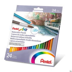 Kredki akwarelowe Pentel 24...