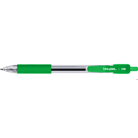 Długopis żelowy Rystor BOY-GEL BG-001/D zielony, 0,3 mm, opakowanie 10 sztuk