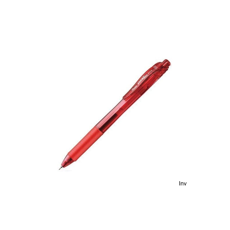 Cienkopis kulkowy 0,5 mm czerwony Pentel EnerGel BLN105-B do biura i szkoły