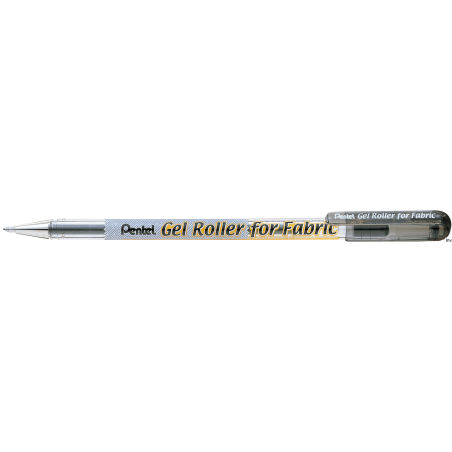 Długopis żelowy do tkanin 1,0 mm czarny Pentel