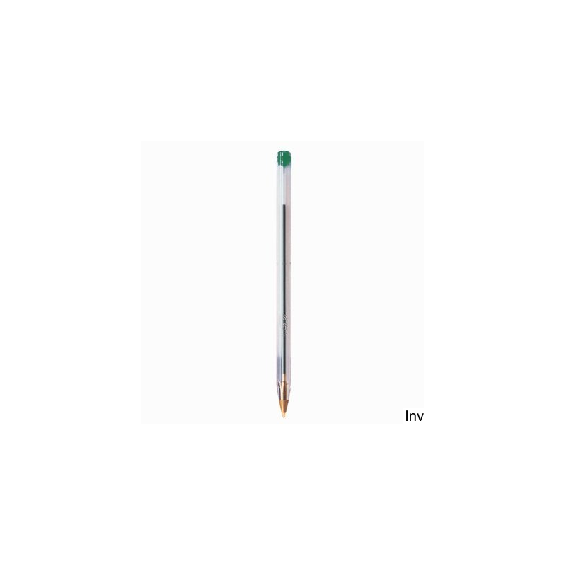 Długopis BIC Cristal Original zielony, 1 mm, atrament wodoodporny, długość linii 3000 m