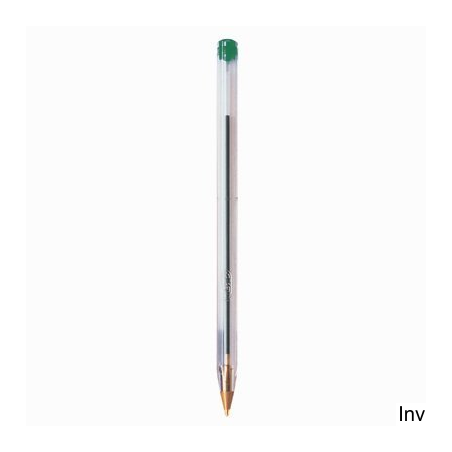 Długopis BIC Cristal Original zielony, 1 mm, atrament wodoodporny, długość linii 3000 m