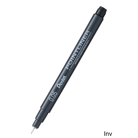 Cienkopis kalibrowany Pentel POINTLINER czarny 0,5 mm do rysowania i szkicowania