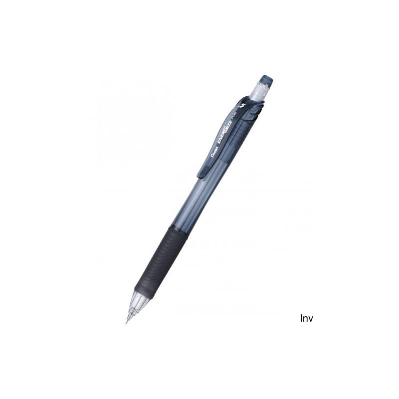 Ołówek automatyczny 0,5 mm czarny Pentel ENERGIZE PL105 z wymienną gumką i 2 grafitami HBRECYCOLOGY