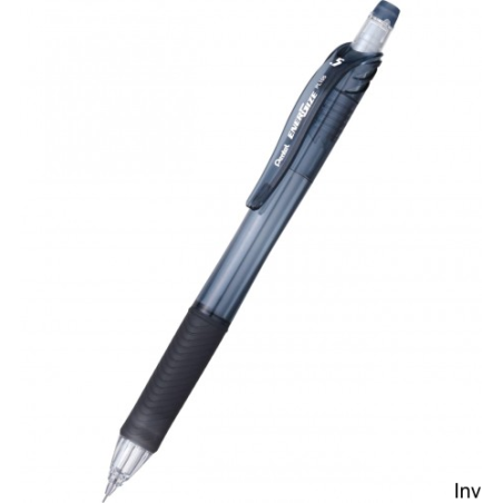 Ołówek automatyczny 0,5 mm czarny Pentel ENERGIZE PL105 z wymienną gumką i 2 grafitami HBRECYCOLOGY