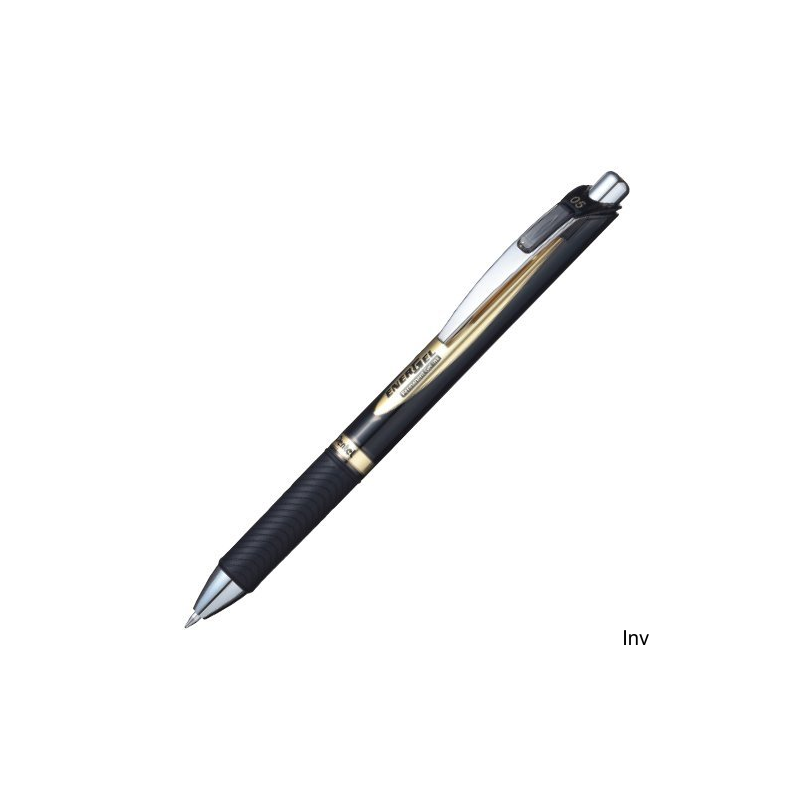 Cienkopis kulkowy czarny 0,5 mm ENERGEL Document Pen Pentel, tusz odporny na światło i wodę, ekologiczny
