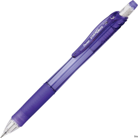 Ołówek automatyczny 0,5 mm fioletowy Pentel ENERGIZE PL105 z wymienną gumką i ekologicznymi wkładami