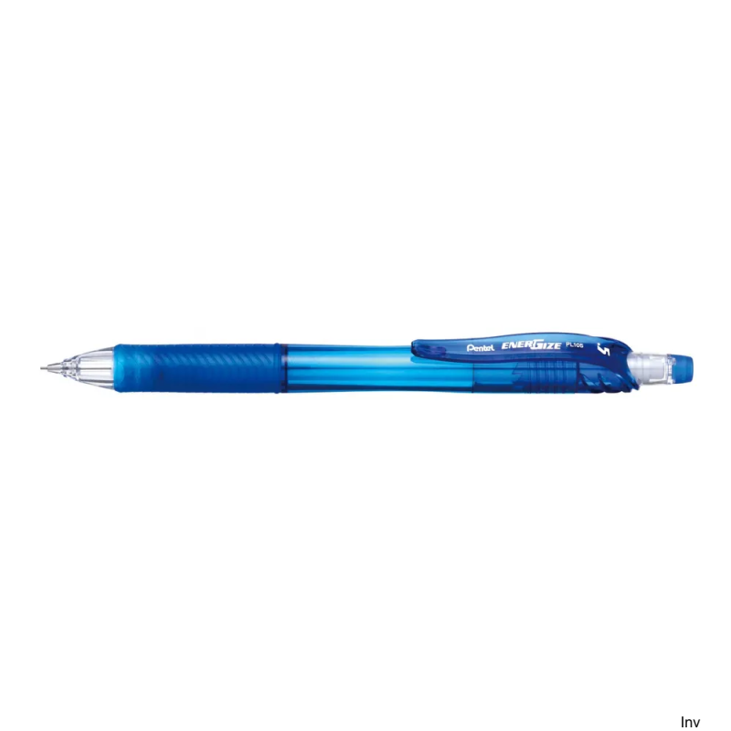 Ołówek automatyczny 0,5mm błękitny Pentel ENERGIZE PL105-S z wymienną gumką i ekologicznymi wkładami