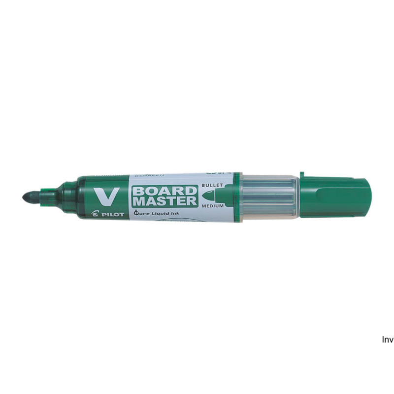 Marker suchościeralny Pilot V BOARD MASTER zielony, końcówka 6 mm, długość linii 700 m
