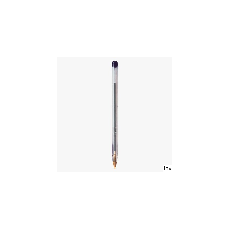 Długopis BIC Cristal Original czarny, końcówka 1 mm, atrament wodoodporny, transparentny korpus