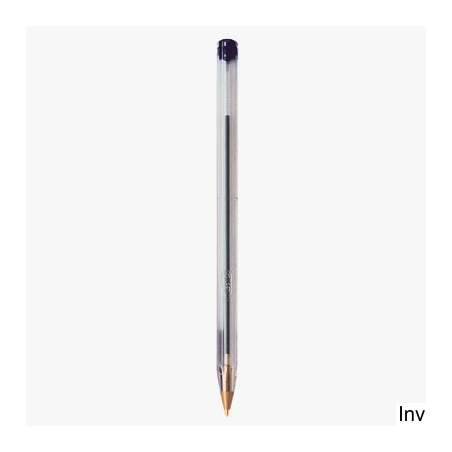 Długopis BIC Cristal Original czarny, końcówka 1 mm, atrament wodoodporny, transparentny korpus