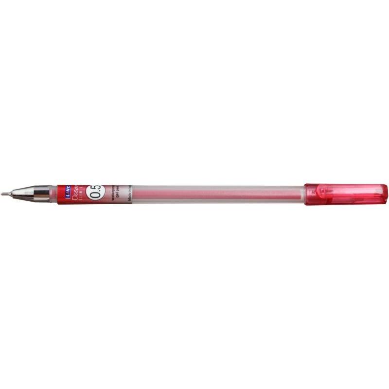 PAKIET Długopis żelowy LINC Ocean Slim, śr. kulki 0,55mm, gr. linii 0,6mm, czerwony