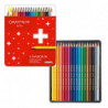 Kredki CARAN D'ACHE Swisscolor, metalowe pudełko, 18 szt.