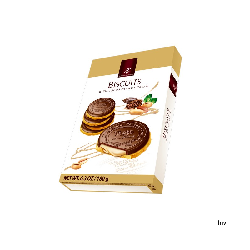 Kardynałki TAGO z kremem kakaowo-orzechowym 180g