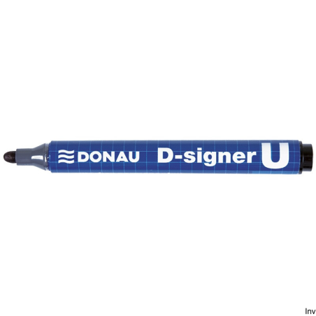 Marker permanentny Donau czarny okrągły 4 mm, wodoodporny, 200 m długości linii pisania