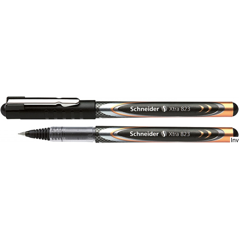 Pióro kulkowe Schneider XTRA 823 czarne, 0,3 mm, z technologią Liquid-Ink