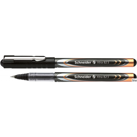 Pióro kulkowe Schneider XTRA 823 czarne, 0,3 mm, z technologią Liquid-Ink