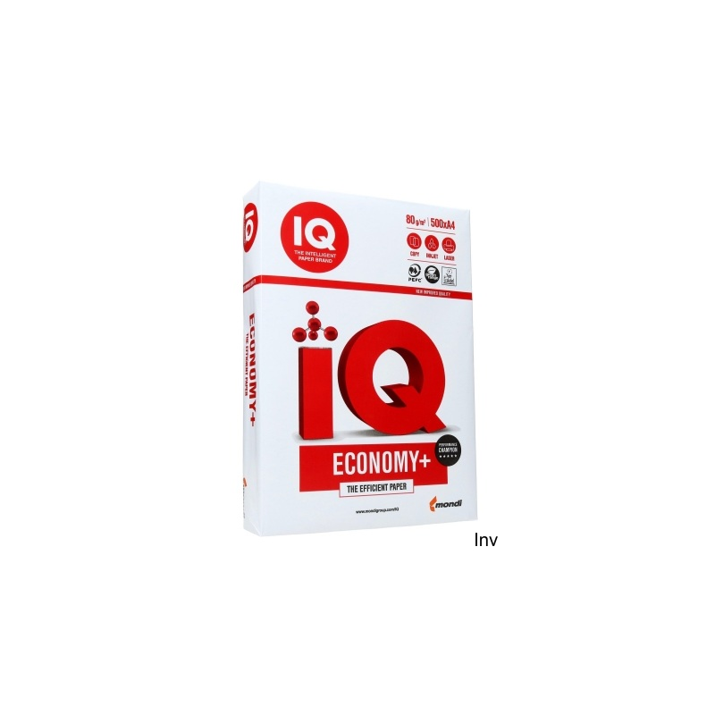 Papier xero A4 IQ Economy Plus 80g biały 161 CIE, 5 ryz