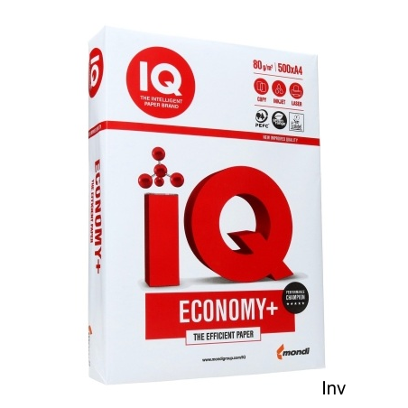 Papier xero A4 IQ Economy Plus 80g biały 161 CIE, 5 ryz