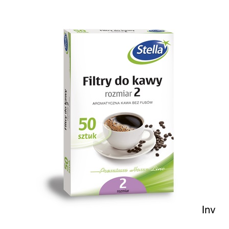 Filtr papierowy do ekspresu Stella rozmiar 2 50 sztuk