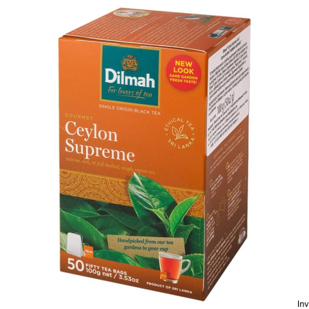 Herbata Dilmah Ceylon Supreme Single Origin 50 torebek czarna
