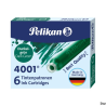Naboje atramentowe Pelikan krótkie TP/6 zielone 6 sztuk