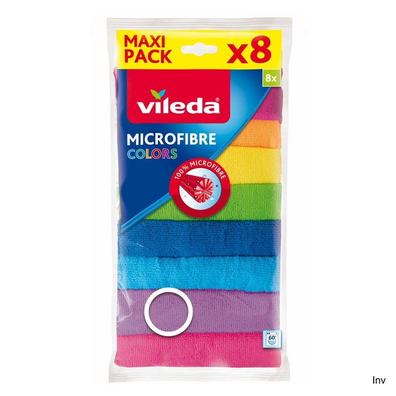 Vileda Colors Ściereczki z mikrofibry 8 sztuk