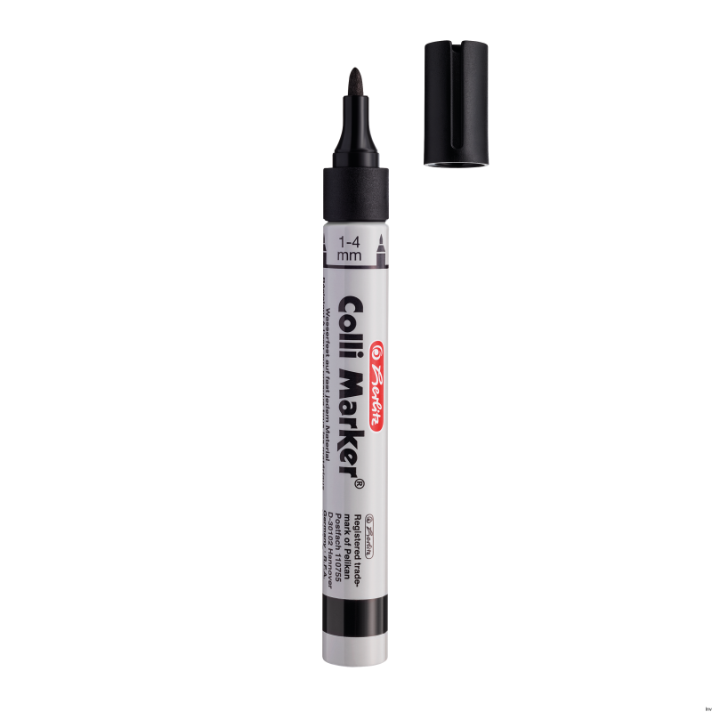 Marker wodoodporny czarny 9786658 COLLI HERLITZ