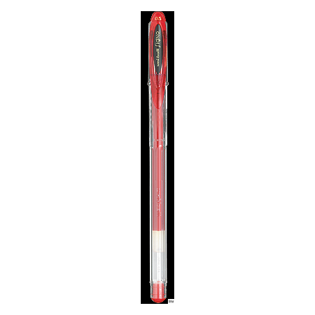 Pióro żelowe Uni SIGNO UM-120 czerwon 0,7 mm, szybkoschnący tusz, wodoodporny, wymienny wkład UMR-7N