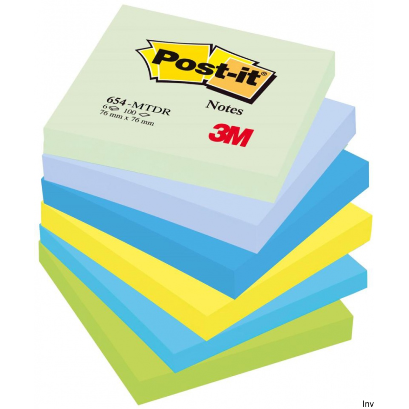 Post-it 3M Karteczki samoprzylepne Marzycielskie 76x76mm 6x100 sztuk
