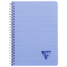 Kołonotatnik Clairefontaine Linicolor Fresh A5 w linie, 90 kartek, mix kolorów, okładka z PP