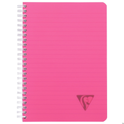 Kołonotatnik Clairefontaine Linicolor Fresh A5 w linie, 90 kartek, mix kolorów, okładka z PP