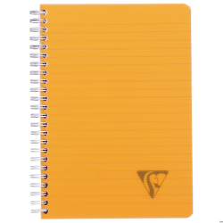 Kołonotatnik Clairefontaine Linicolor Fresh A5 w linie, 90 kartek, mix kolorów, okładka z PP