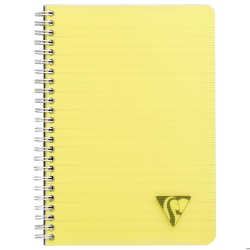 Kołonotatnik Clairefontaine Linicolor Fresh A5 w linie, 90 kartek, mix kolorów, okładka z PP