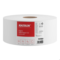 Papier toaletowy Katrin Classic Gigant S 2-warstwowy, 12 rolek, naturalna biel