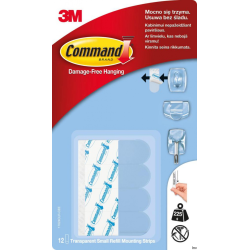 Paski wymienne Command 3M do haczyków, 12 sztuk, biały, maksymalne obciążenie 1 kg