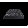 Klawiatura przewodowa Logitech K120 USB czarna, odporna na zalanie, z niskoprofilowymi klawiszami i regulacją nachylenia