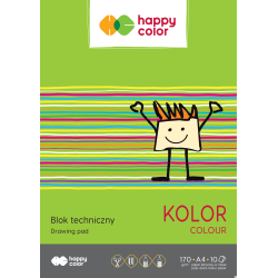 Blok techniczny kolor 170g A4 Happy Color 3550