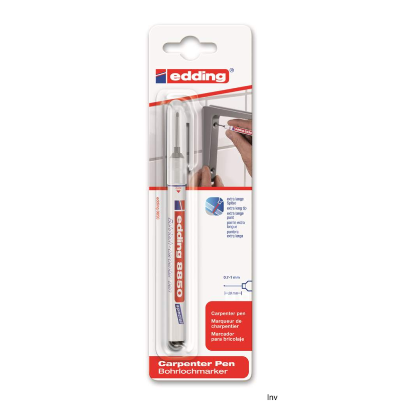 Marker Edding 8850 czarny 0,7-1mm z długą końcówką
