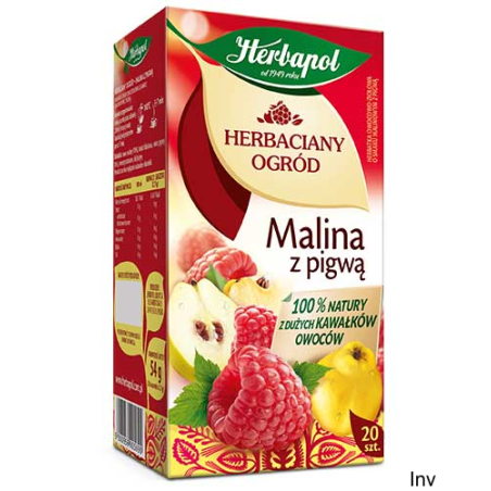 Herbata Herbapol Malina z Pigwą 20 torebek